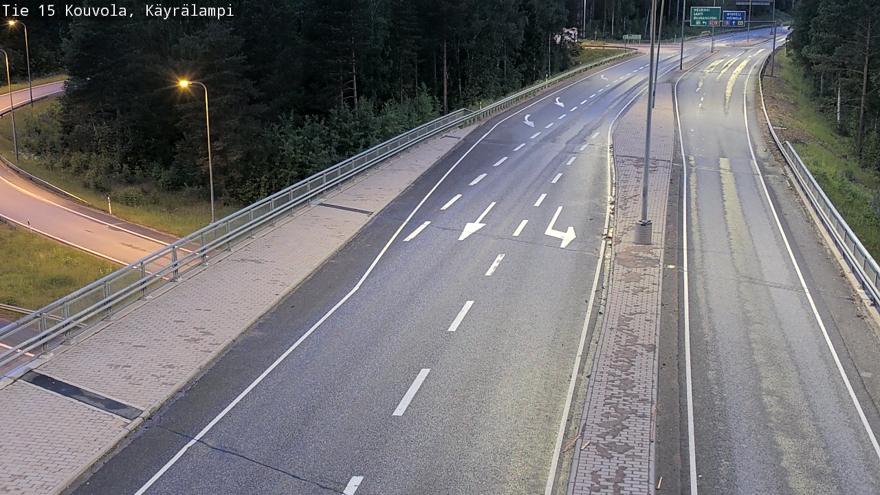 Kelikamerat Kuva Tie 15 Kouvola, Käyrälampi, Kouvola, Kymenlaakso