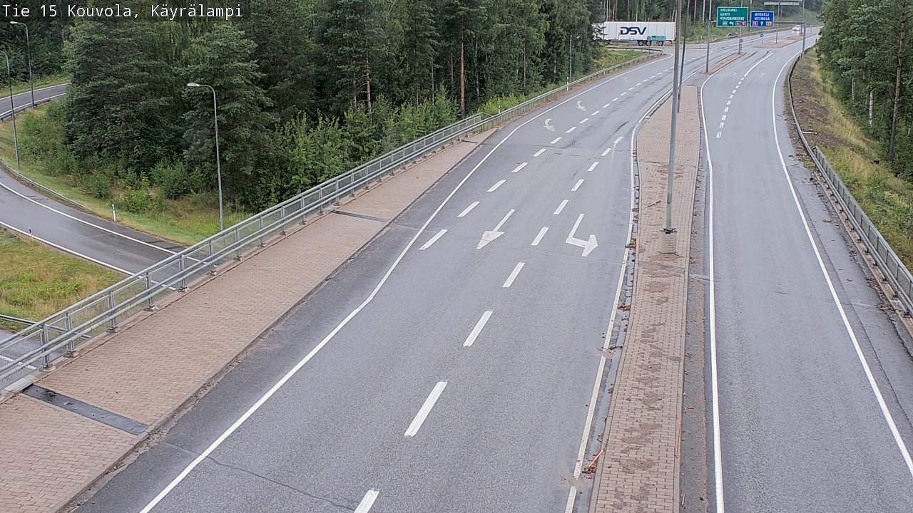 Kelikamerat Kuva Tie 15 Kouvola, Käyrälampi, Kouvola, Kymenlaakso