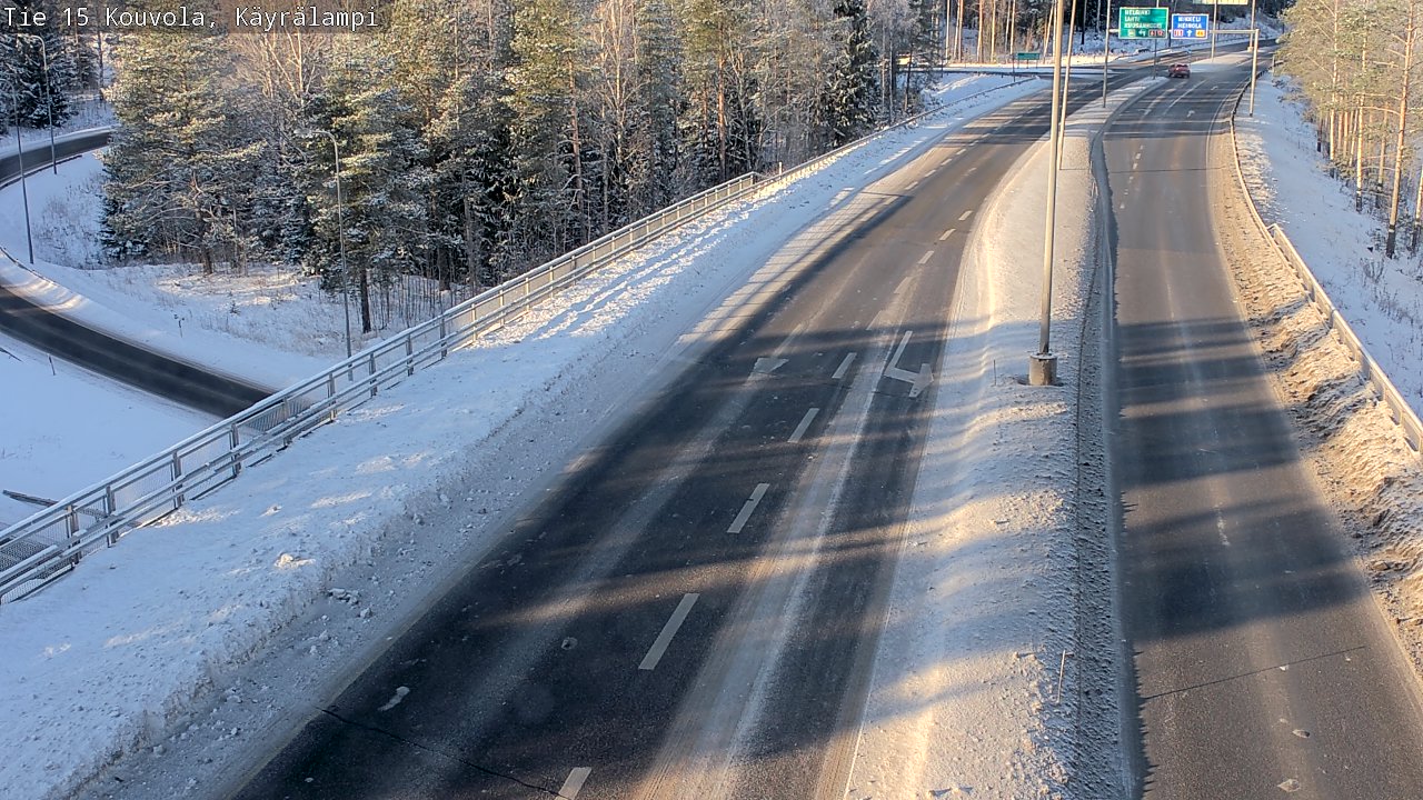 Weather Camera Image Väg 15 Kouvola, Käyrälampi, Kouvola, Kymenlaakso