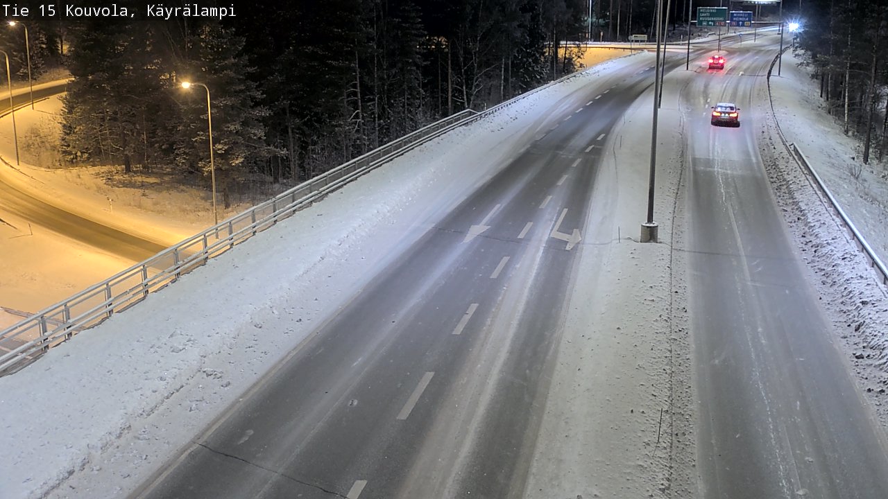 Weather Camera Image Road 15 Kouvola, Käyrälampi, Kouvola, Kymenlaakso