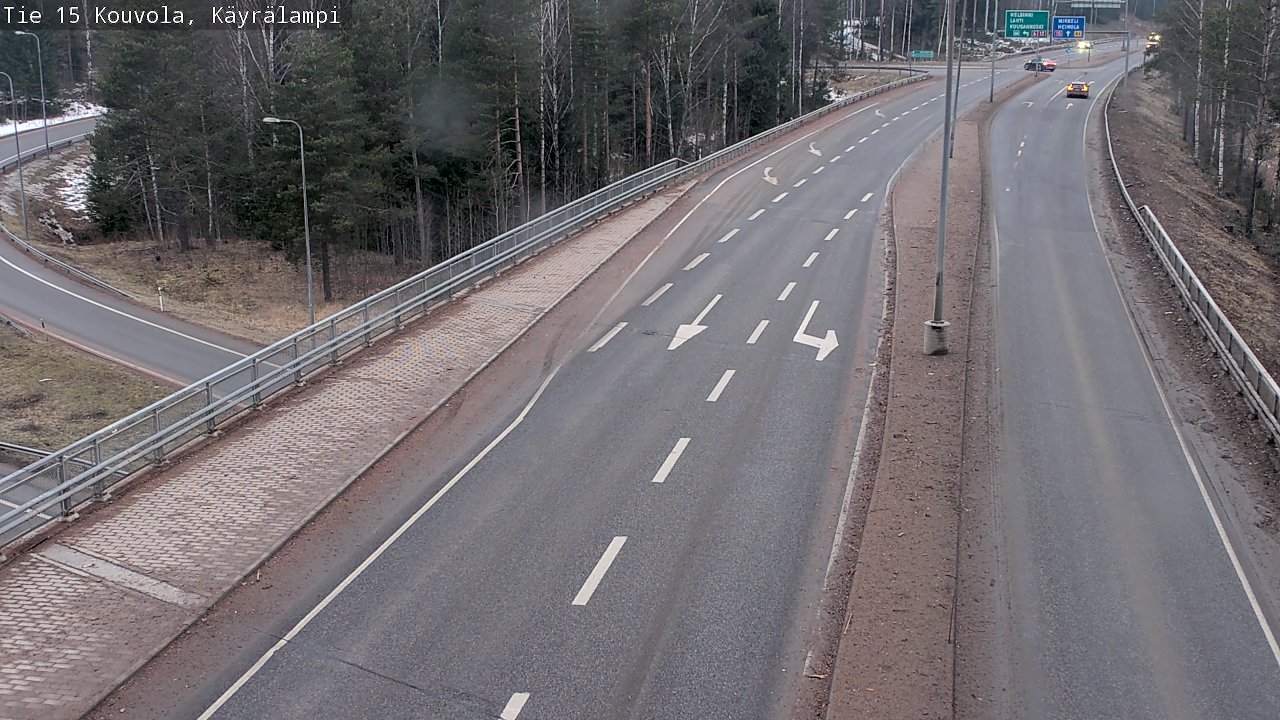 Weather Camera Image Road 15 Kouvola, Käyrälampi, Kouvola, Kymenlaakso