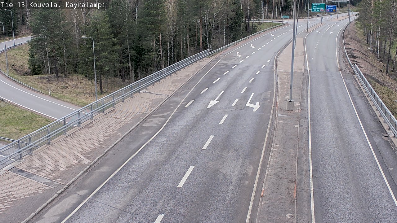 Weather Camera Image Road 15 Kouvola, Käyrälampi, Kouvola, Kymenlaakso