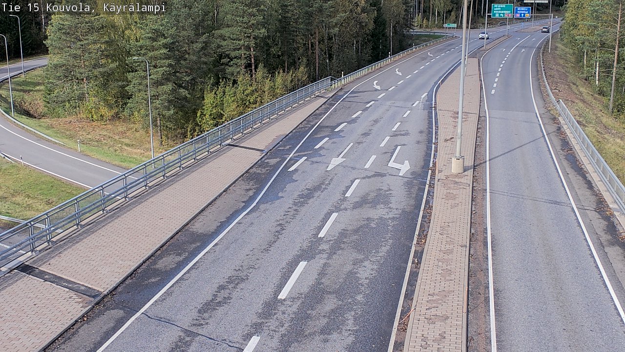 Weather Camera Image Road 15 Kouvola, Käyrälampi, Kouvola, Kymenlaakso