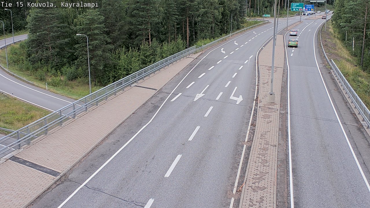 Weather Camera Image Road 15 Kouvola, Käyrälampi, Kouvola, Kymenlaakso