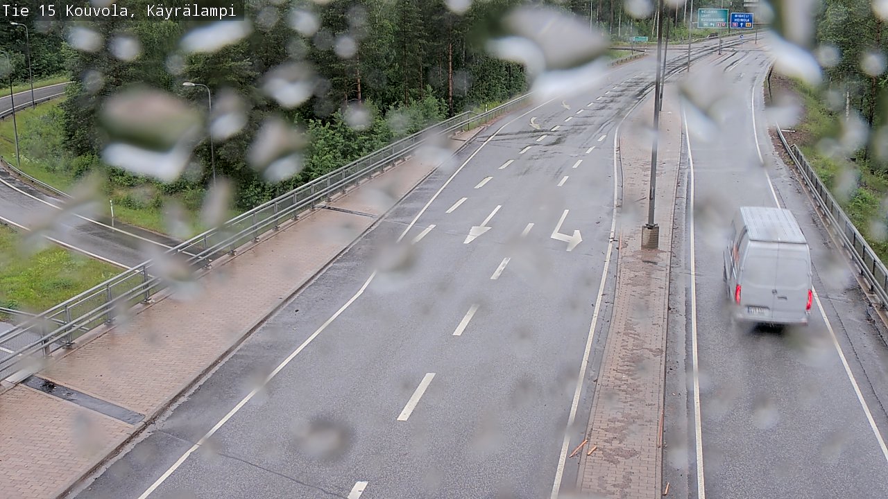 Weather Camera Image Road 15 Kouvola, Käyrälampi, Kouvola, Kymenlaakso