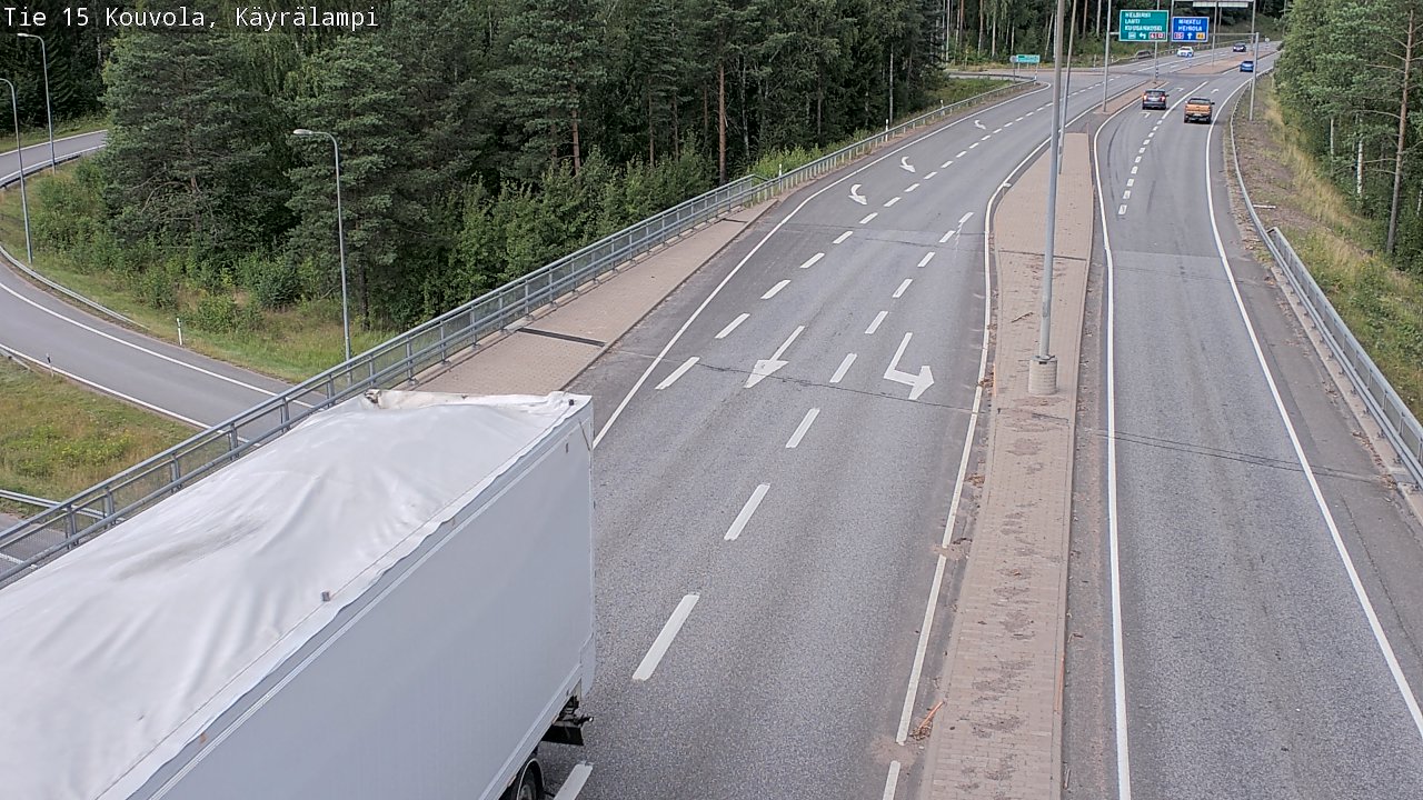 Kelikamerat Kuva Tie 15 Kouvola, Käyrälampi, Kouvola, Kymenlaakso