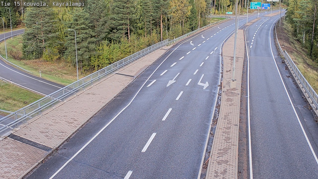 Kelikamerat Kuva Tie 15 Kouvola, Käyrälampi, Kouvola, Kymenlaakso
