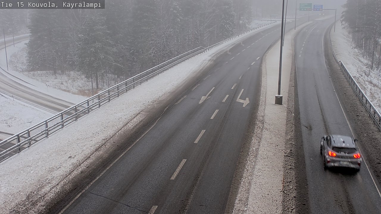 Weather Camera Image Väg 15 Kouvola, Käyrälampi, Kouvola, Kymenlaakso