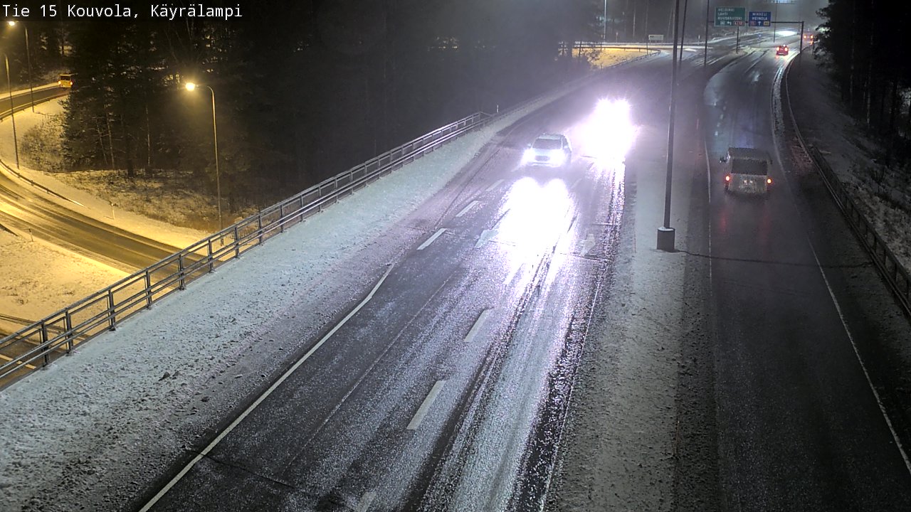 Weather Camera Image Väg 15 Kouvola, Käyrälampi, Kouvola, Kymenlaakso