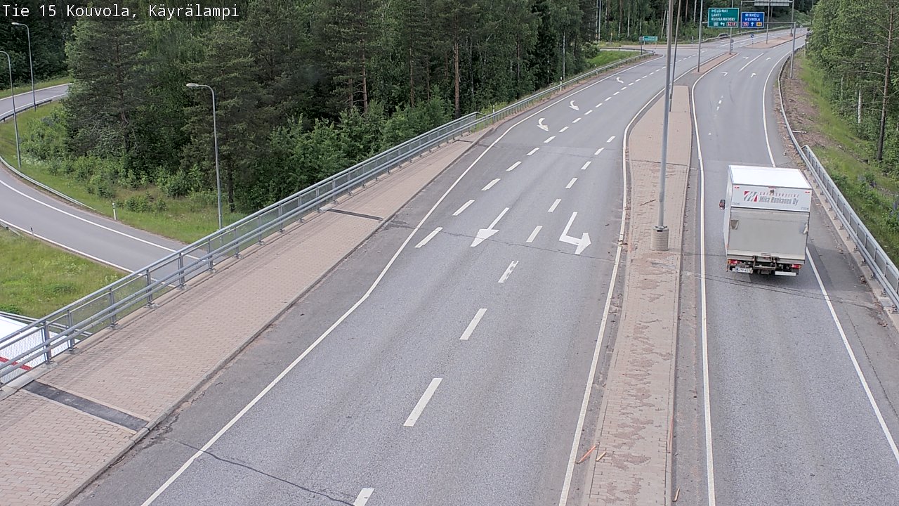 Kelikamerat Kuva Tie 15 Kouvola, Käyrälampi, Kouvola, Kymenlaakso