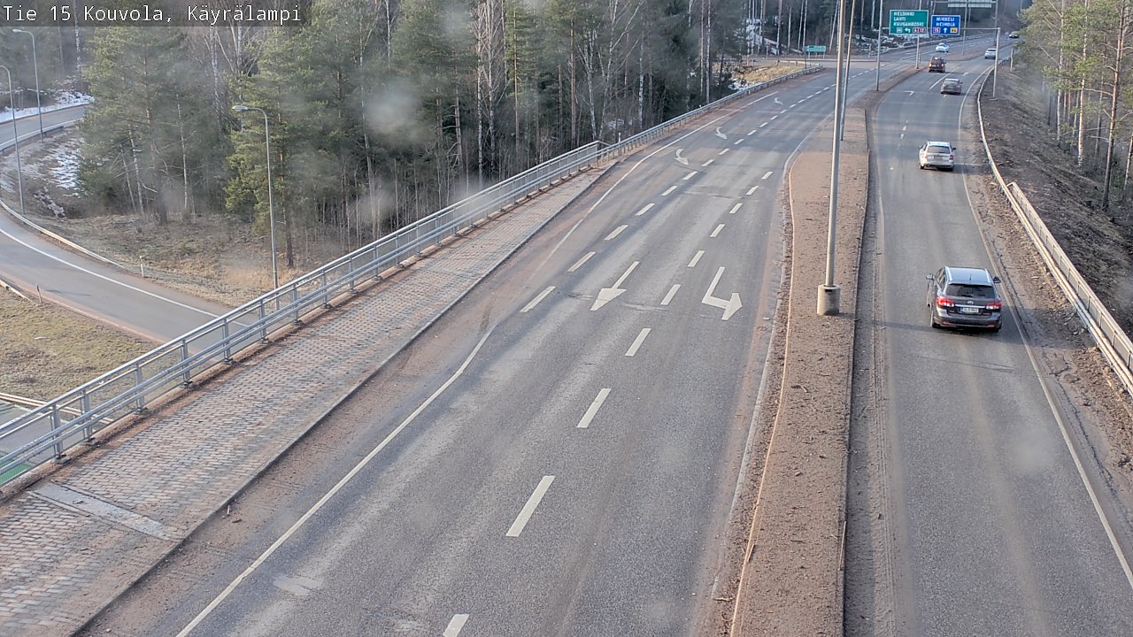 Weather Camera Image Road 15 Kouvola, Käyrälampi, Kouvola, Kymenlaakso