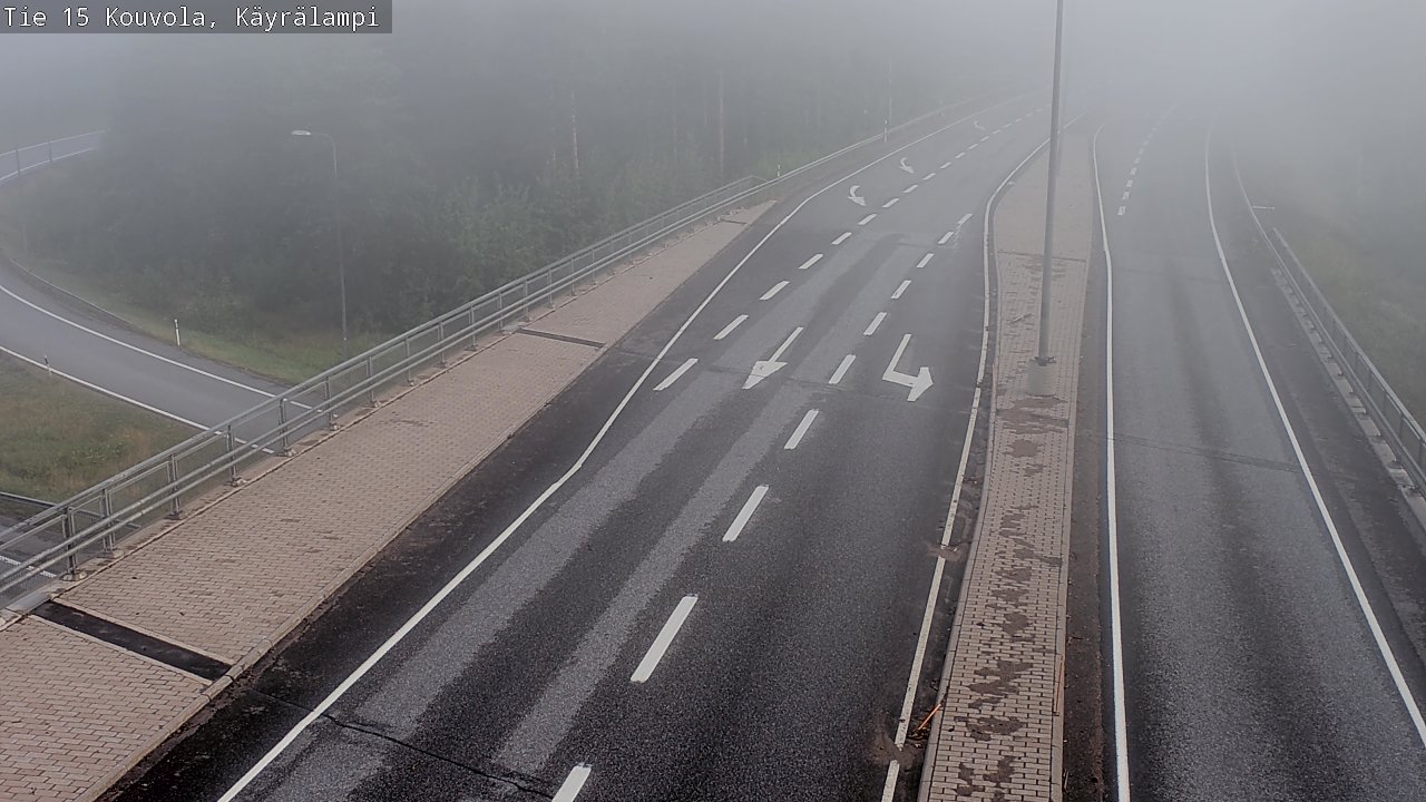 Weather Camera Image Road 15 Kouvola, Käyrälampi, Kouvola, Kymenlaakso