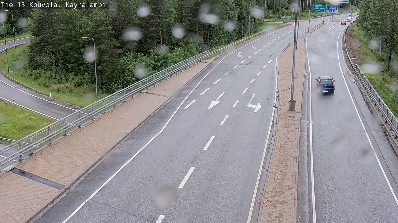 Weather Camera Image Road 15 Kouvola, Käyrälampi, Kouvola, Kymenlaakso