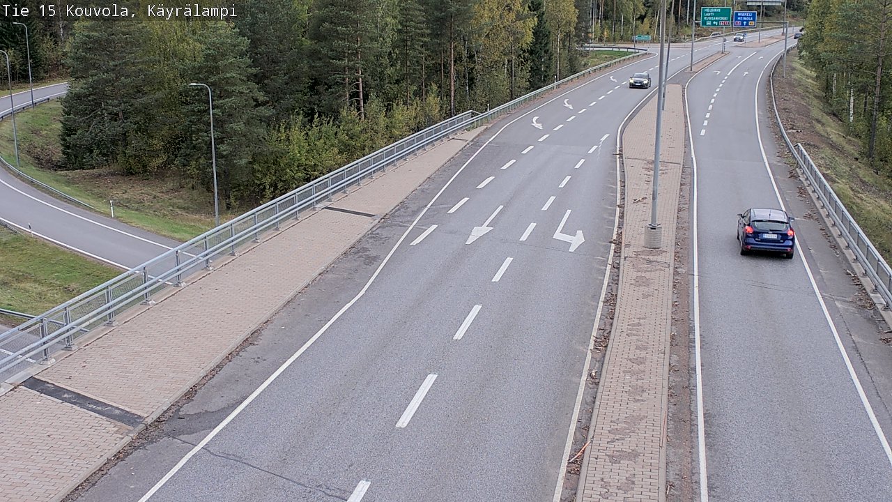 Weather Camera Image Road 15 Kouvola, Käyrälampi, Kouvola, Kymenlaakso