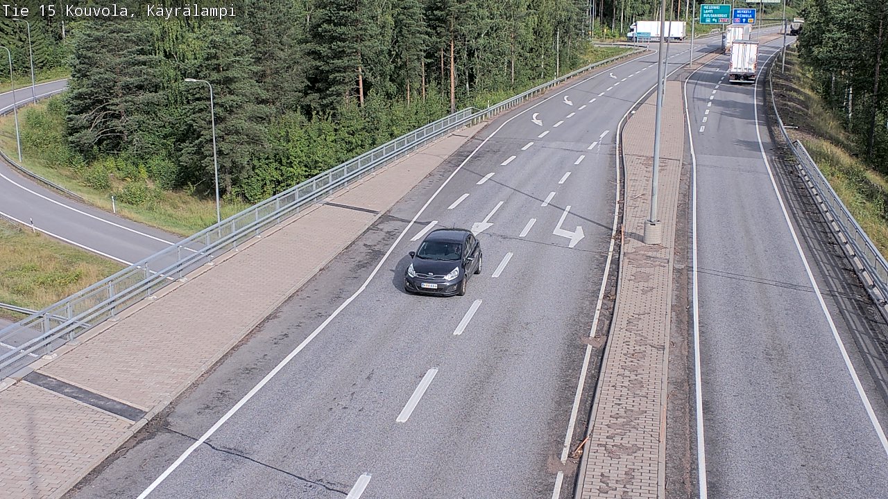 Weather Camera Image Road 15 Kouvola, Käyrälampi, Kouvola, Kymenlaakso