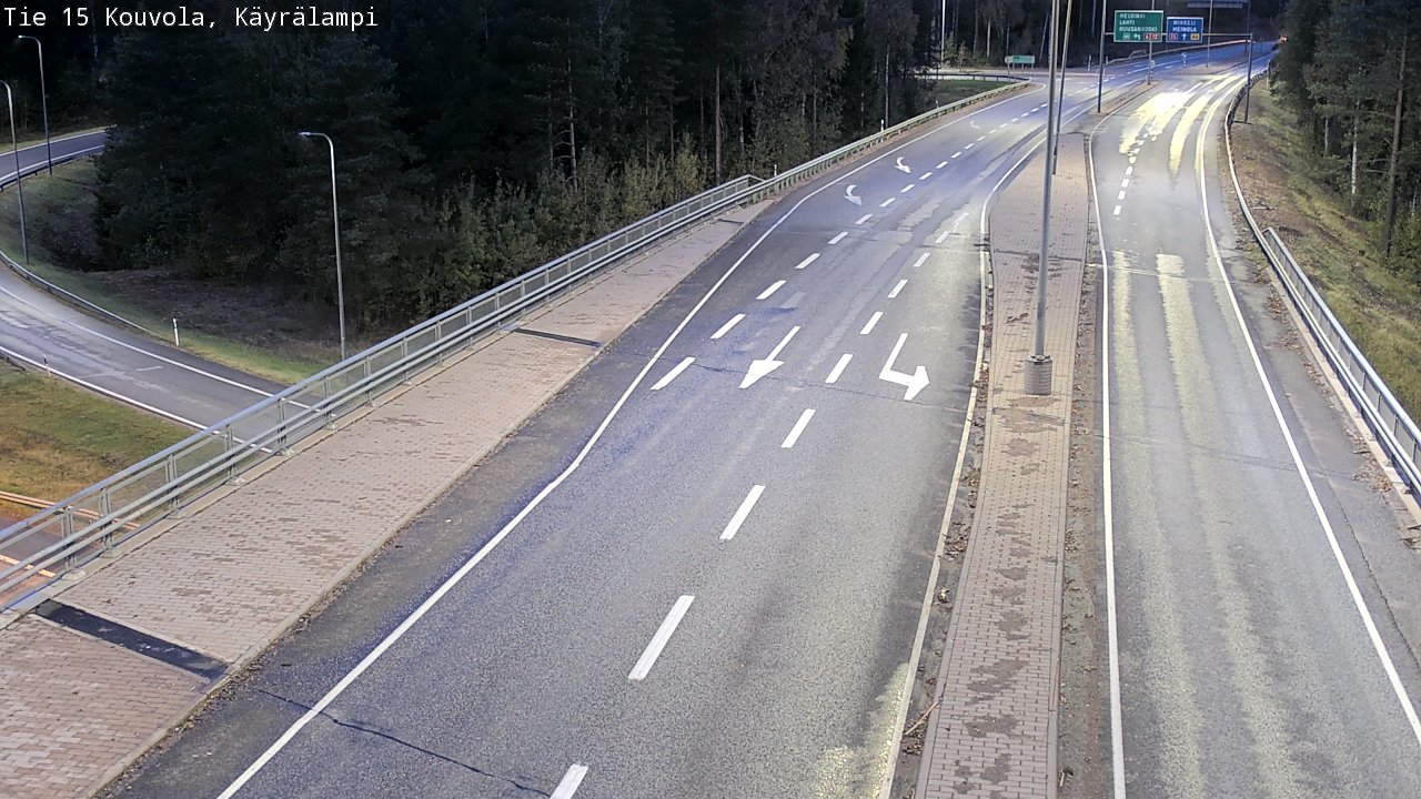 Weather Camera Image Road 15 Kouvola, Käyrälampi, Kouvola, Kymenlaakso