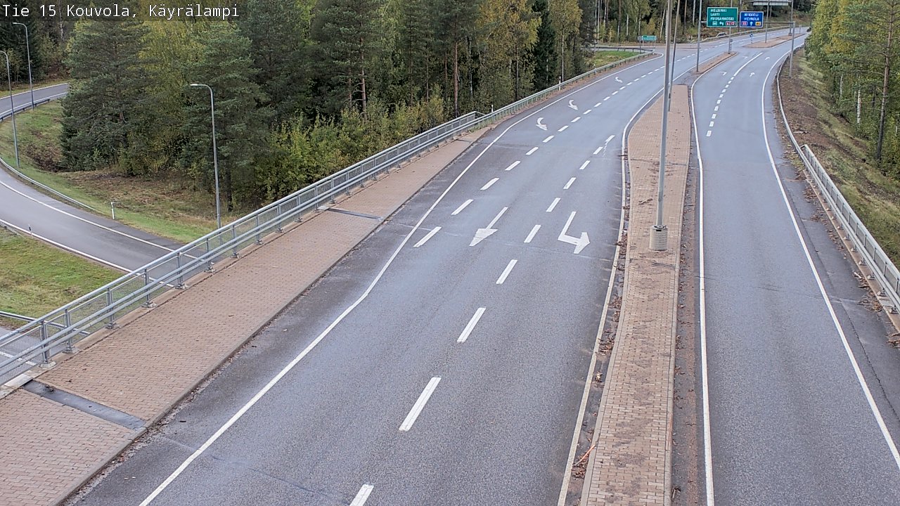 Weather Camera Image Road 15 Kouvola, Käyrälampi, Kouvola, Kymenlaakso
