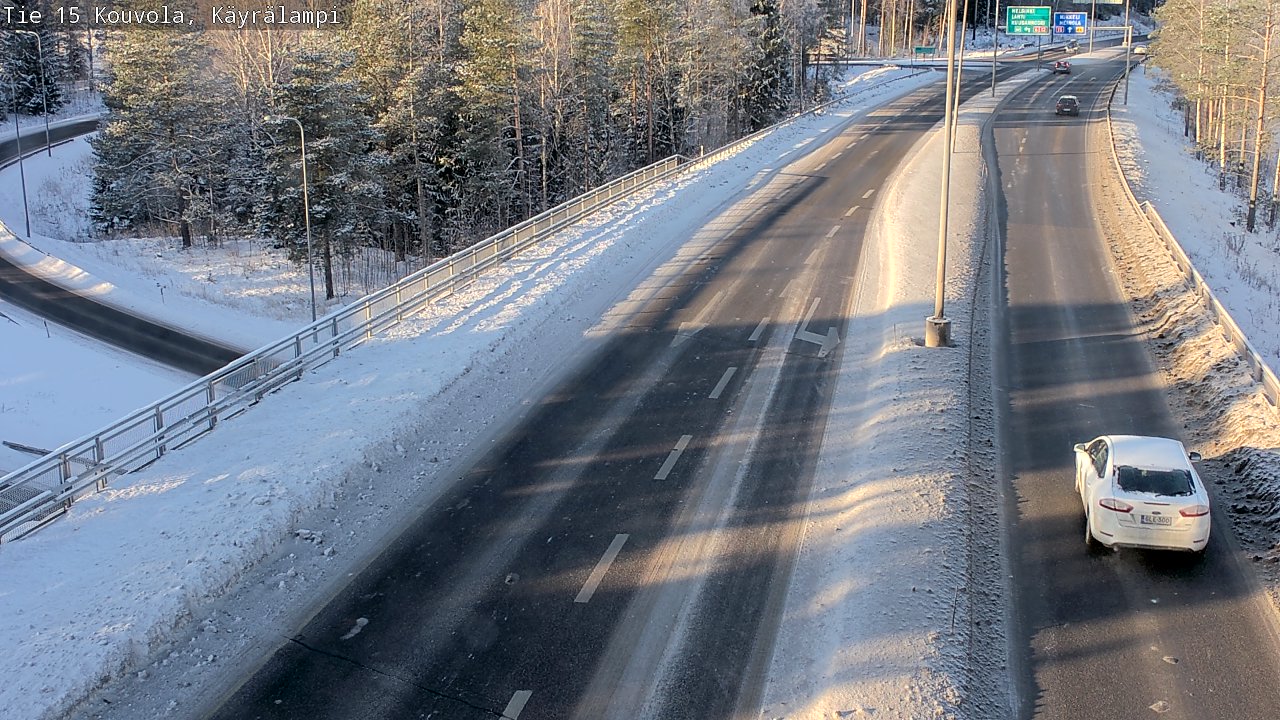 Weather Camera Image Väg 15 Kouvola, Käyrälampi, Kouvola, Kymenlaakso