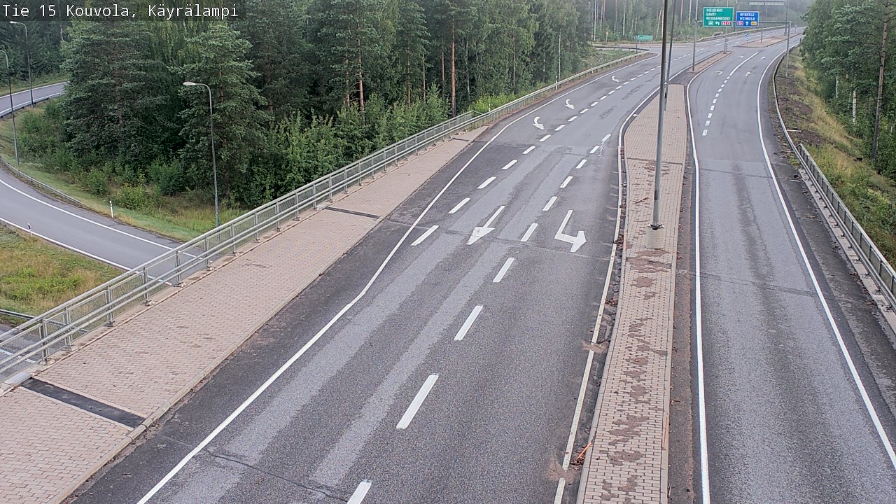 Weather Camera Image Road 15 Kouvola, Käyrälampi, Kouvola, Kymenlaakso