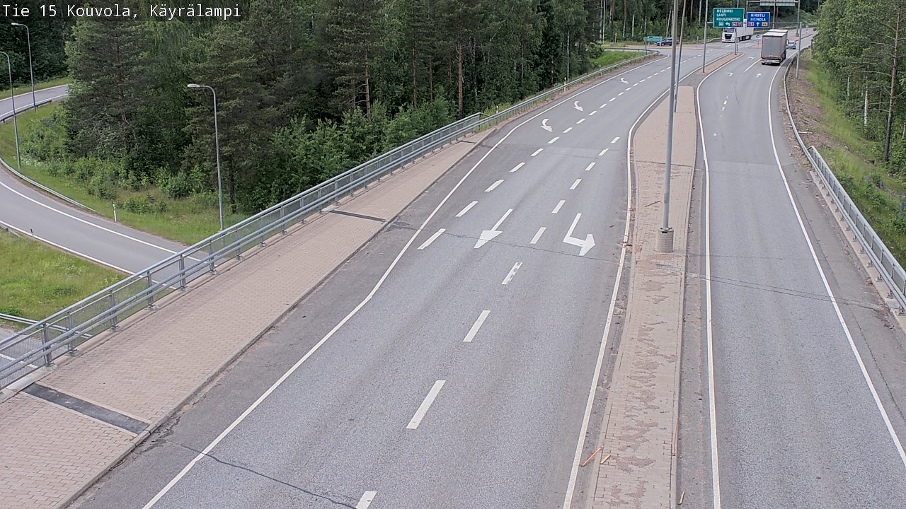 Kelikamerat Kuva Tie 15 Kouvola, Käyrälampi, Kouvola, Kymenlaakso