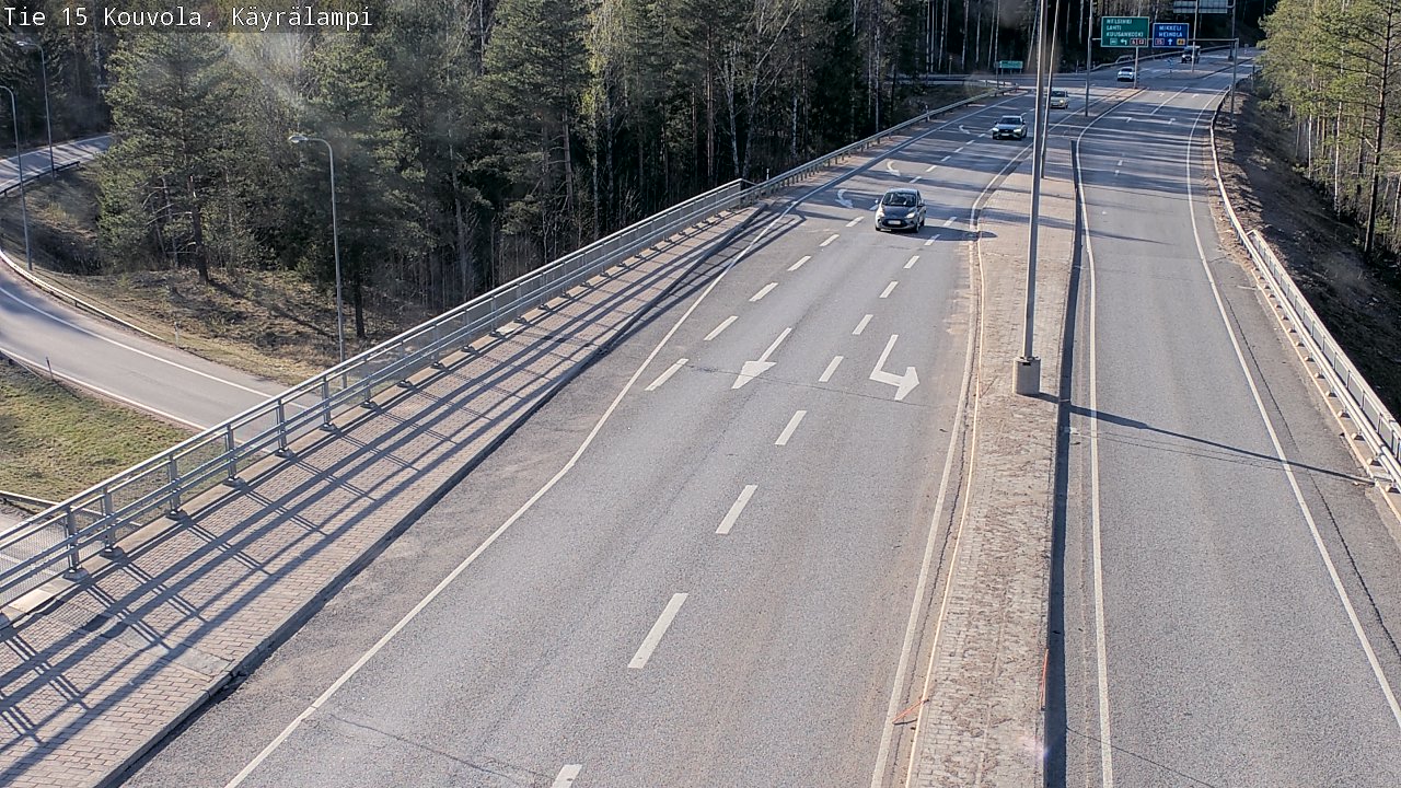 Kelikamerat Kuva Tie 15 Kouvola, Käyrälampi, Kouvola, Kymenlaakso