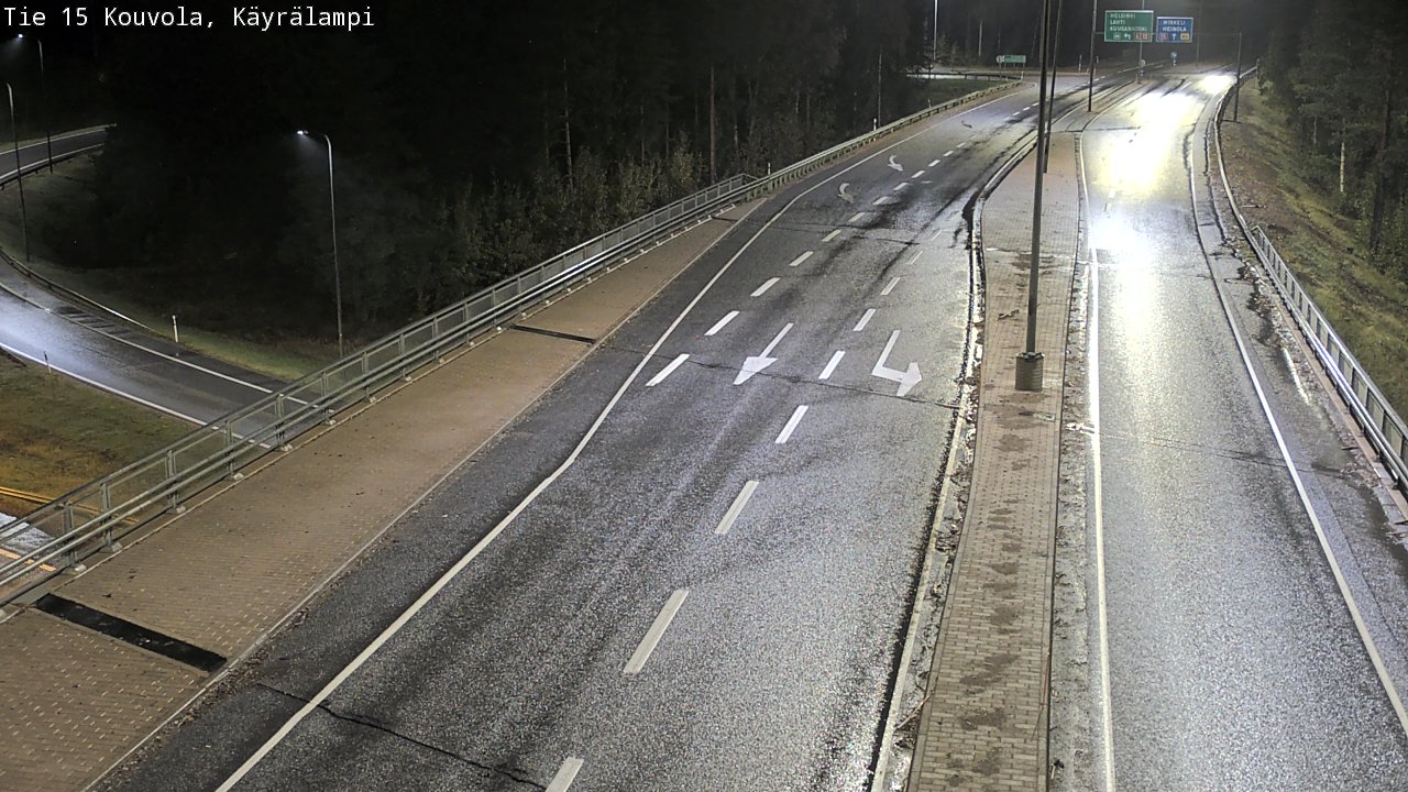 Weather Camera Image Road 15 Kouvola, Käyrälampi, Kouvola, Kymenlaakso