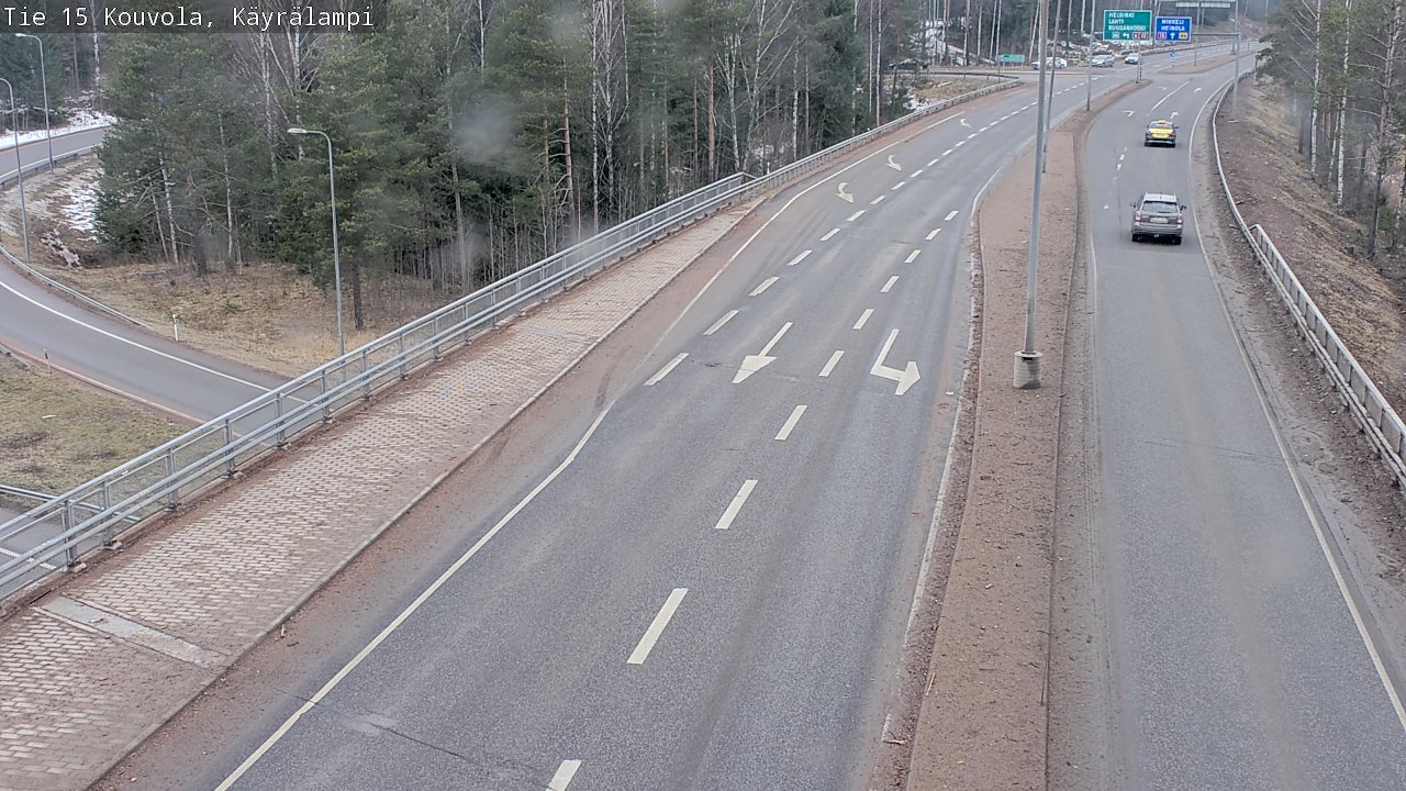 Weather Camera Image Road 15 Kouvola, Käyrälampi, Kouvola, Kymenlaakso