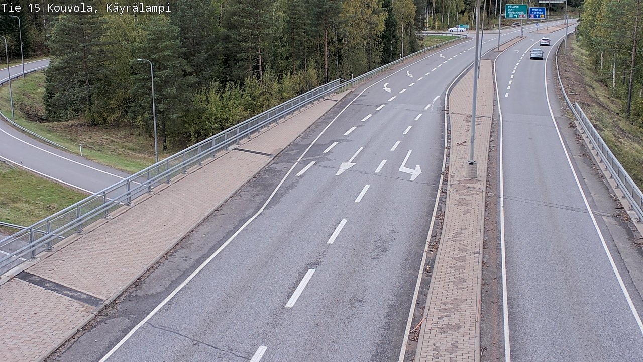 Weather Camera Image Road 15 Kouvola, Käyrälampi, Kouvola, Kymenlaakso