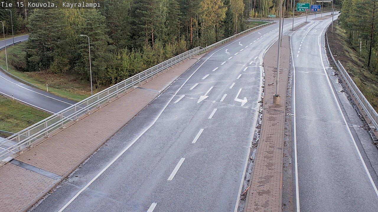 Weather Camera Image Road 15 Kouvola, Käyrälampi, Kouvola, Kymenlaakso