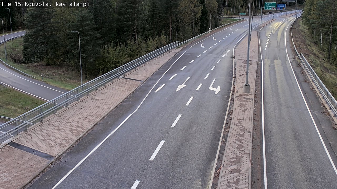 Weather Camera Image Road 15 Kouvola, Käyrälampi, Kouvola, Kymenlaakso