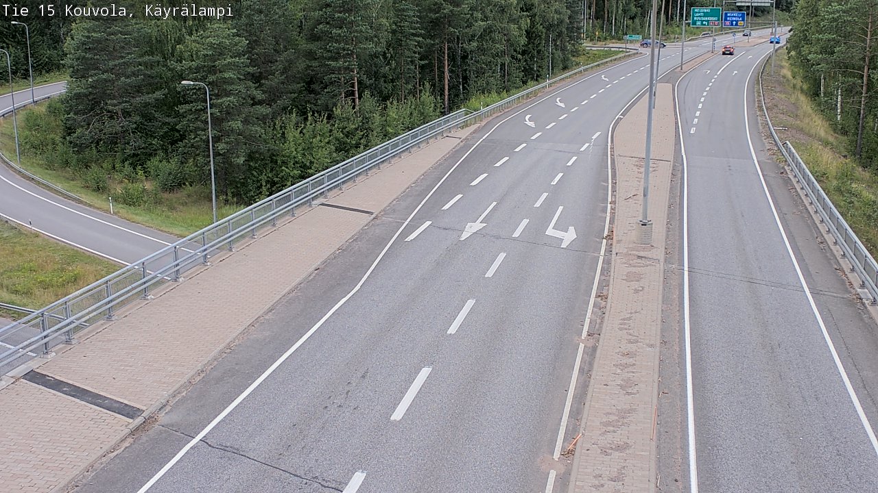 Kelikamerat Kuva Tie 15 Kouvola, Käyrälampi, Kouvola, Kymenlaakso