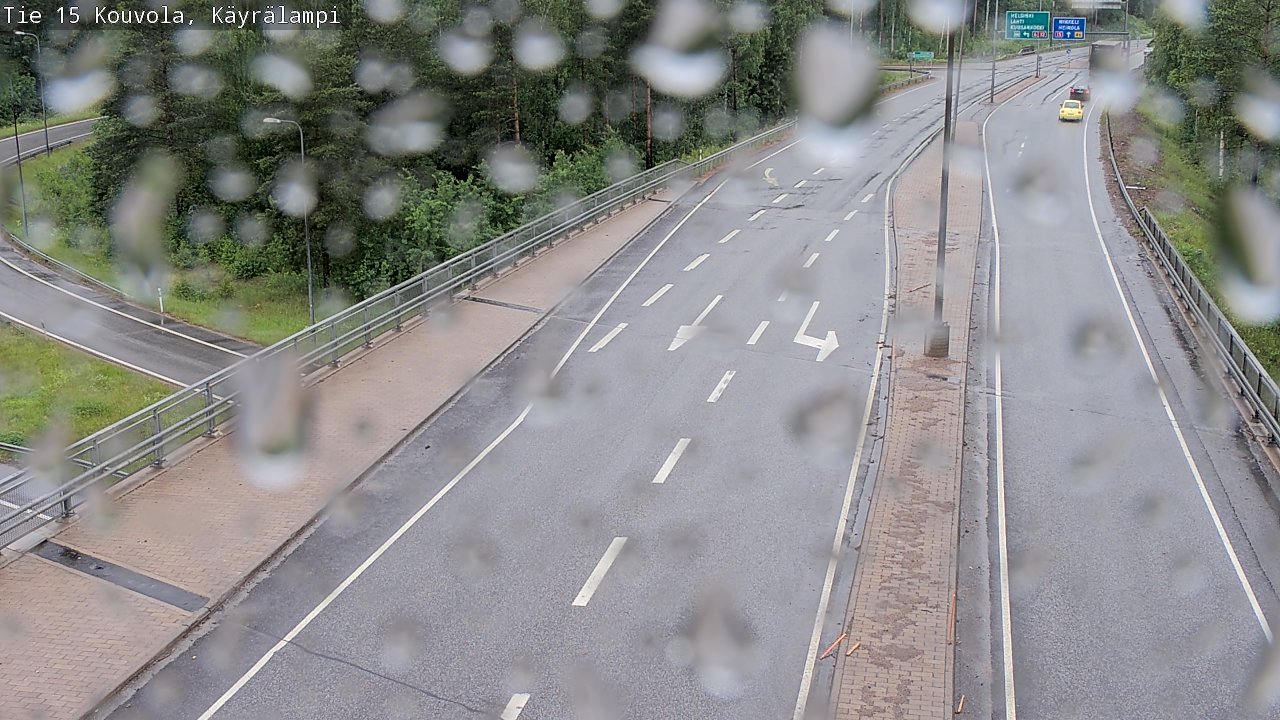 Weather Camera Image Road 15 Kouvola, Käyrälampi, Kouvola, Kymenlaakso