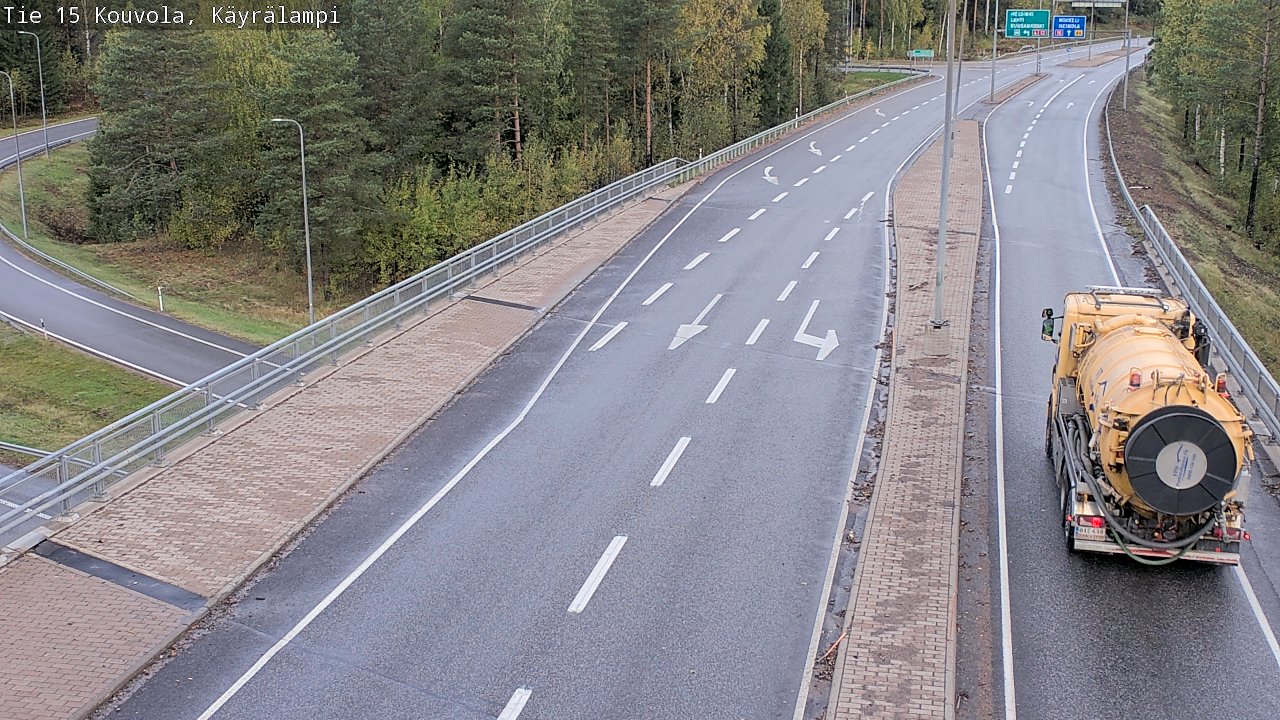 Weather Camera Image Road 15 Kouvola, Käyrälampi, Kouvola, Kymenlaakso