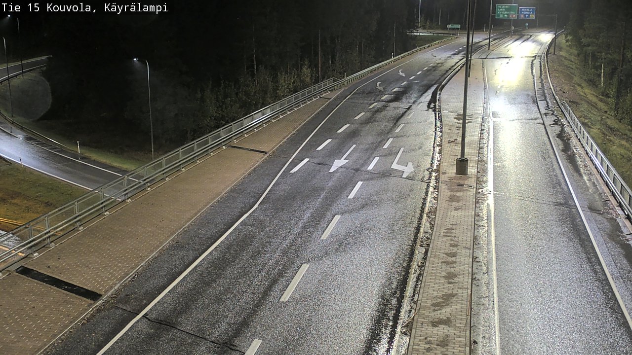 Weather Camera Image Road 15 Kouvola, Käyrälampi, Kouvola, Kymenlaakso