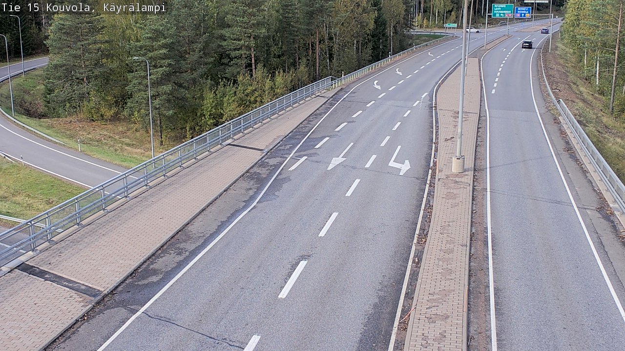 Weather Camera Image Road 15 Kouvola, Käyrälampi, Kouvola, Kymenlaakso