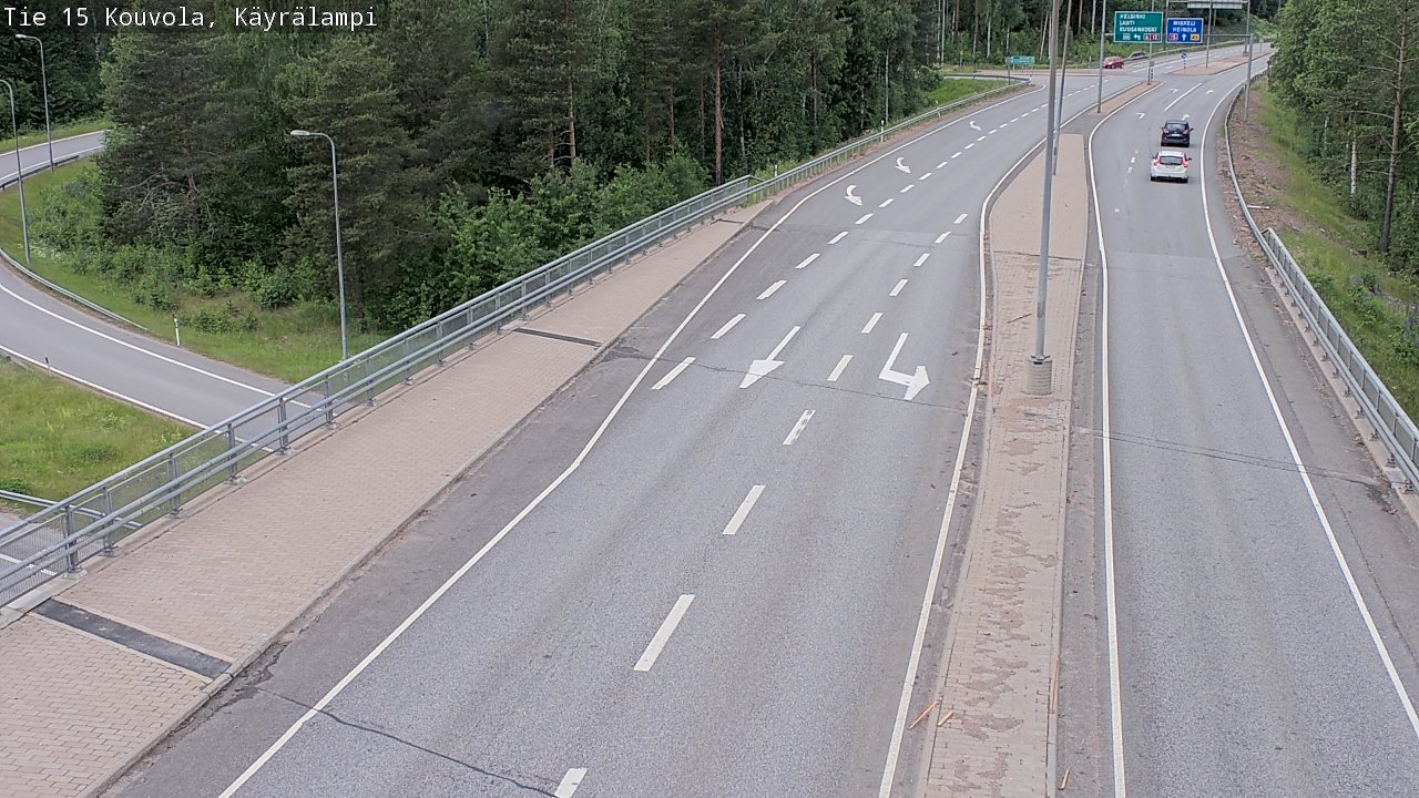 Kelikamerat Kuva Tie 15 Kouvola, Käyrälampi, Kouvola, Kymenlaakso