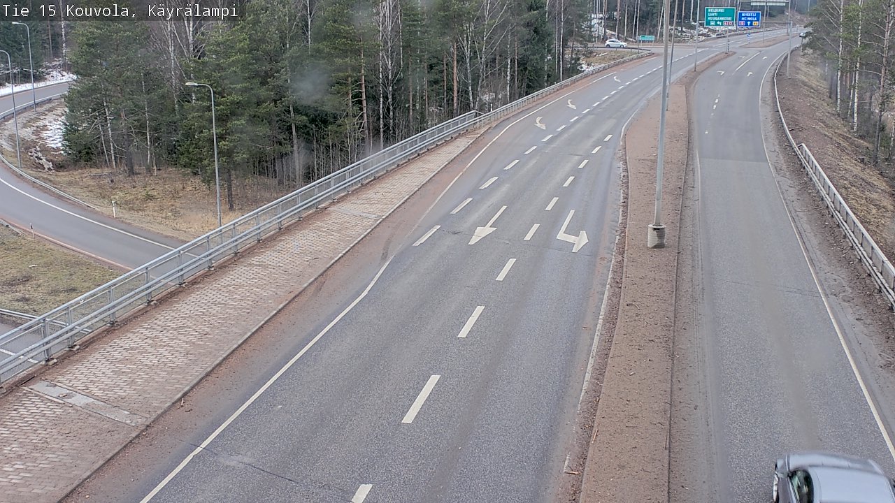Weather Camera Image Road 15 Kouvola, Käyrälampi, Kouvola, Kymenlaakso