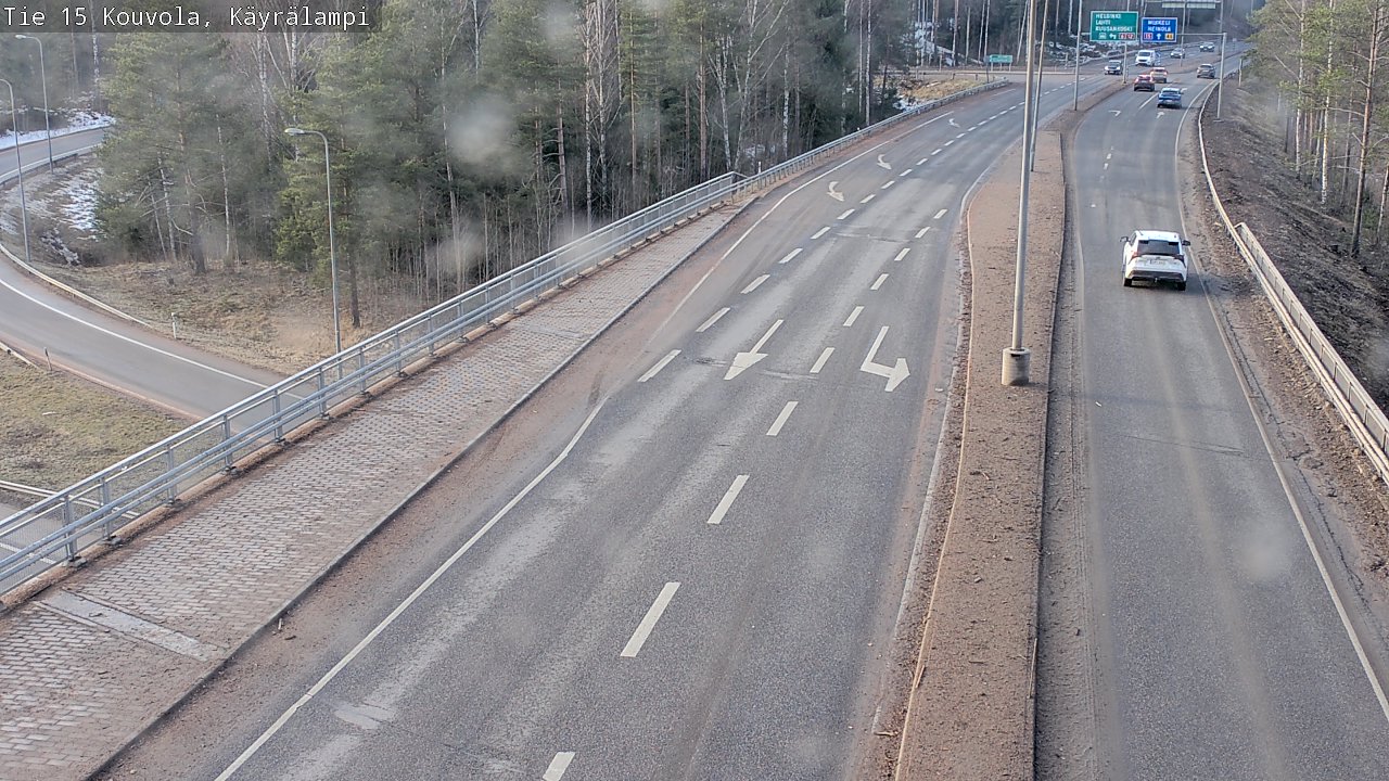 Weather Camera Image Road 15 Kouvola, Käyrälampi, Kouvola, Kymenlaakso