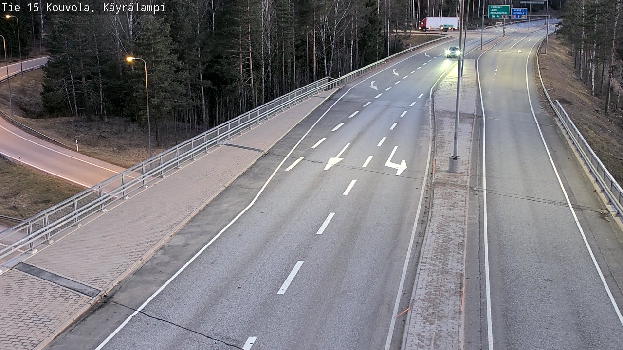Weather Camera Image Road 15 Kouvola, Käyrälampi, Kouvola, Kymenlaakso