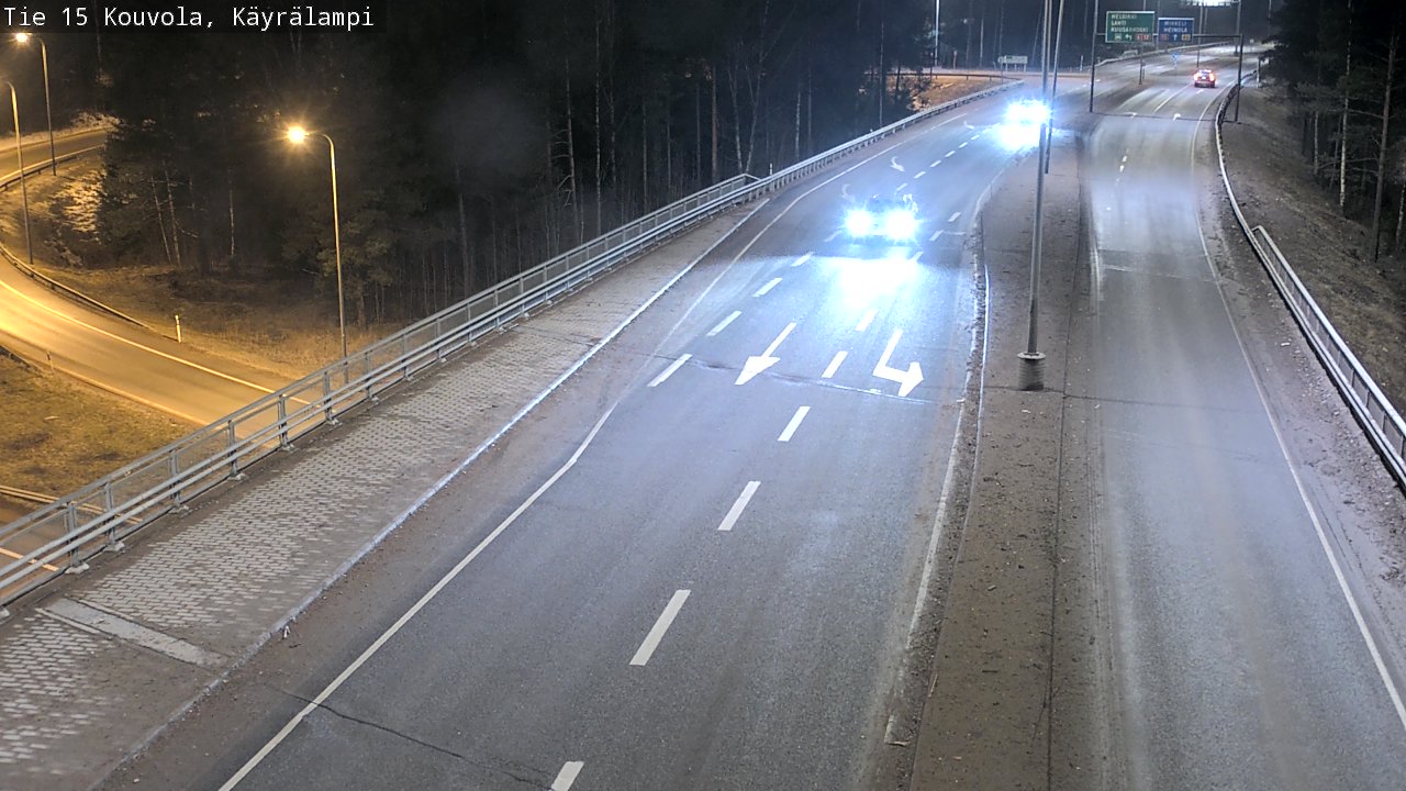 Weather Camera Image Road 15 Kouvola, Käyrälampi, Kouvola, Kymenlaakso