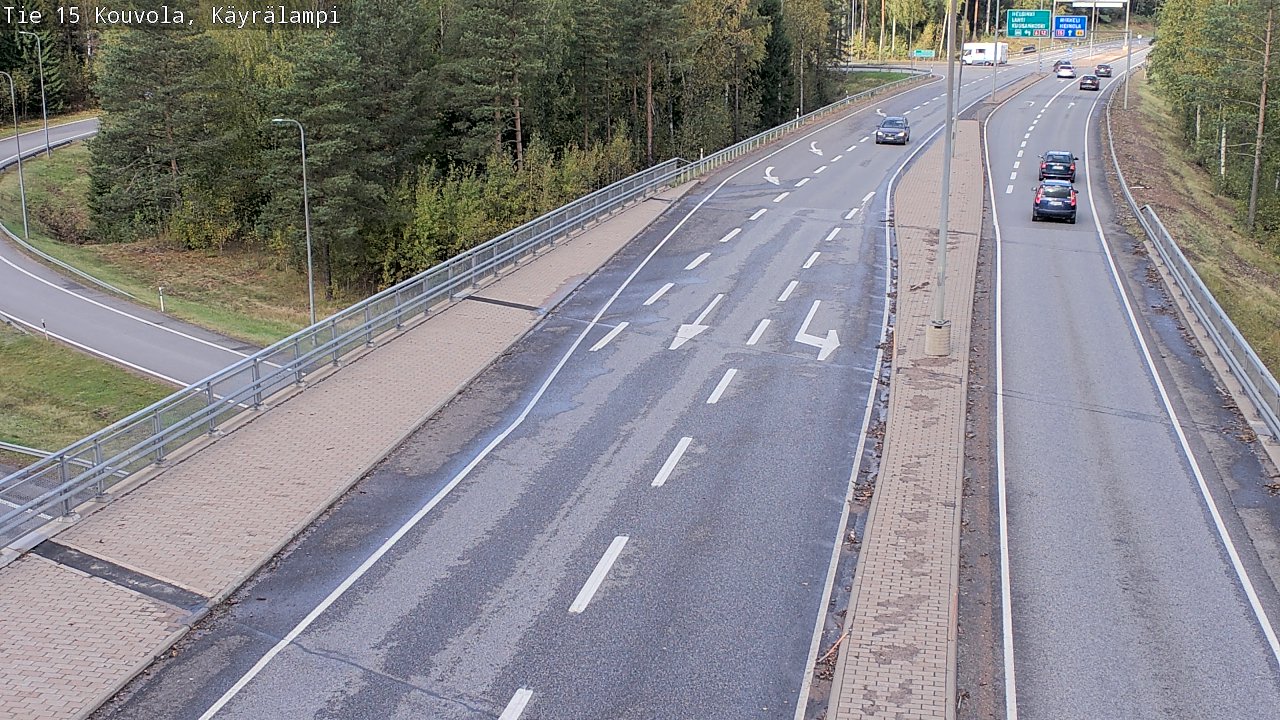 Weather Camera Image Road 15 Kouvola, Käyrälampi, Kouvola, Kymenlaakso