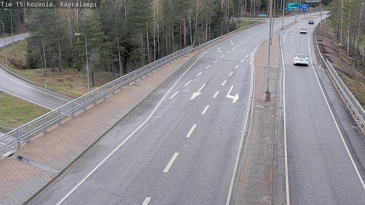 Weather Camera Image Road 15 Kouvola, Käyrälampi, Kouvola, Kymenlaakso