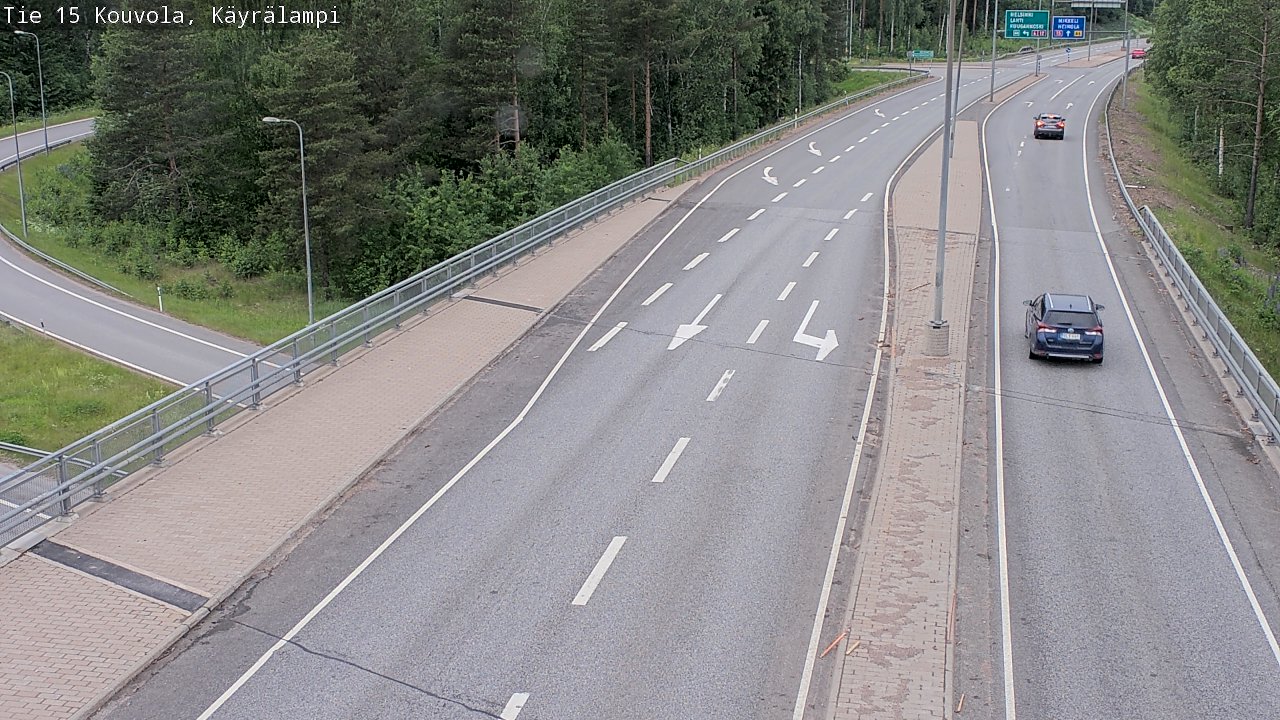 Kelikamerat Kuva Tie 15 Kouvola, Käyrälampi, Kouvola, Kymenlaakso