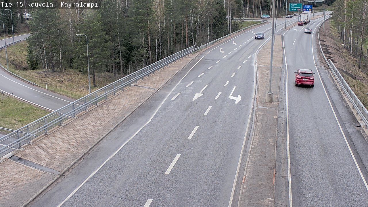 Weather Camera Image Väg 15 Kouvola, Käyrälampi, Kouvola, Kymenlaakso
