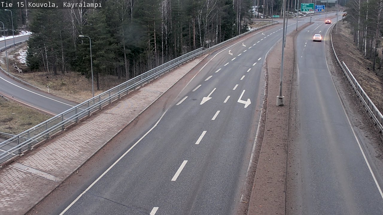 Weather Camera Image Road 15 Kouvola, Käyrälampi, Kouvola, Kymenlaakso