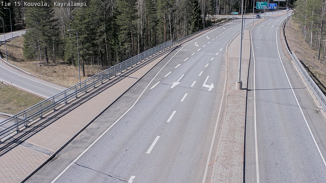 Kelikamerat Kuva Tie 15 Kouvola, Käyrälampi, Kouvola, Kymenlaakso