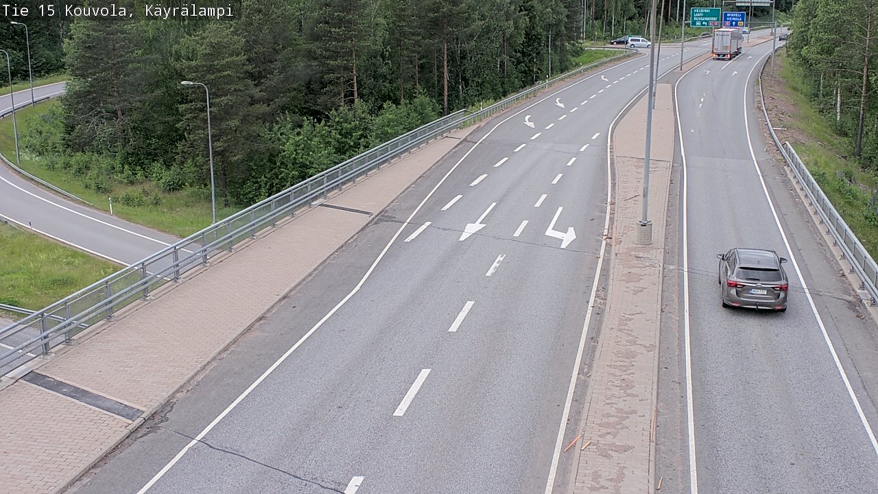 Kelikamerat Kuva Tie 15 Kouvola, Käyrälampi, Kouvola, Kymenlaakso