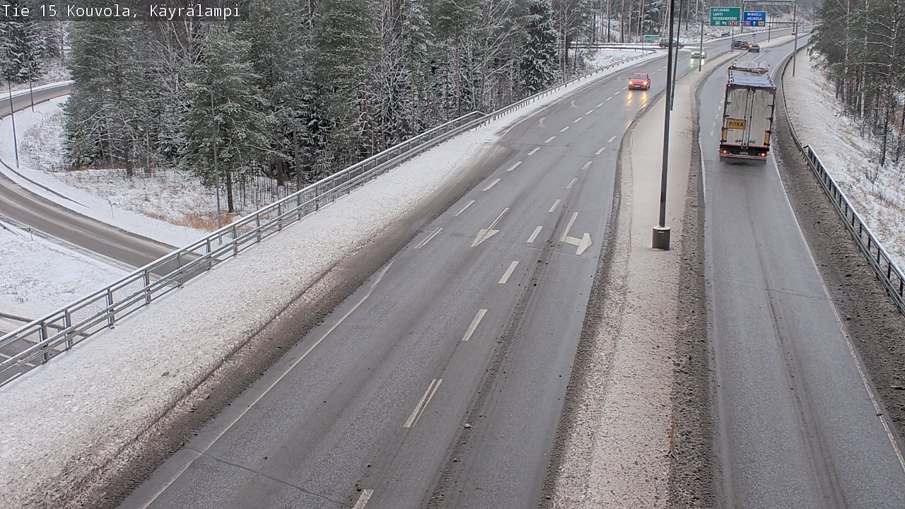 Weather Camera Image Väg 15 Kouvola, Käyrälampi, Kouvola, Kymenlaakso
