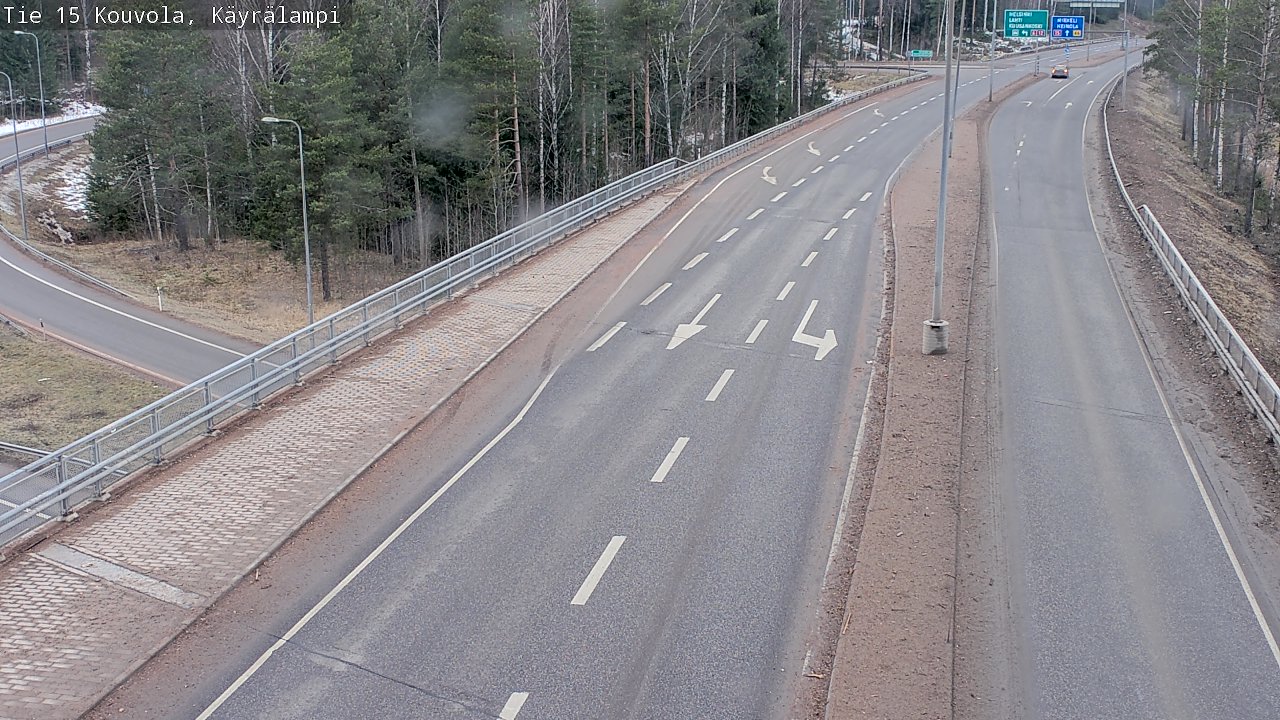 Weather Camera Image Road 15 Kouvola, Käyrälampi, Kouvola, Kymenlaakso