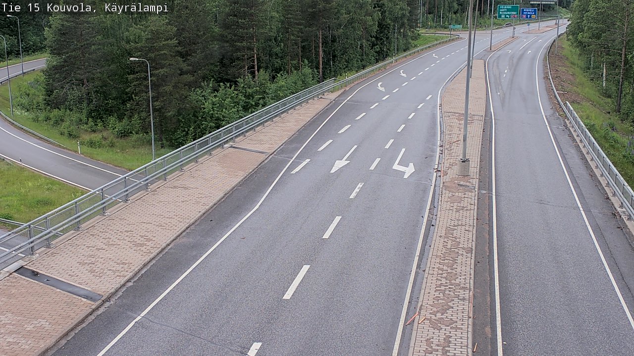 Kelikamerat Kuva Tie 15 Kouvola, Käyrälampi, Kouvola, Kymenlaakso